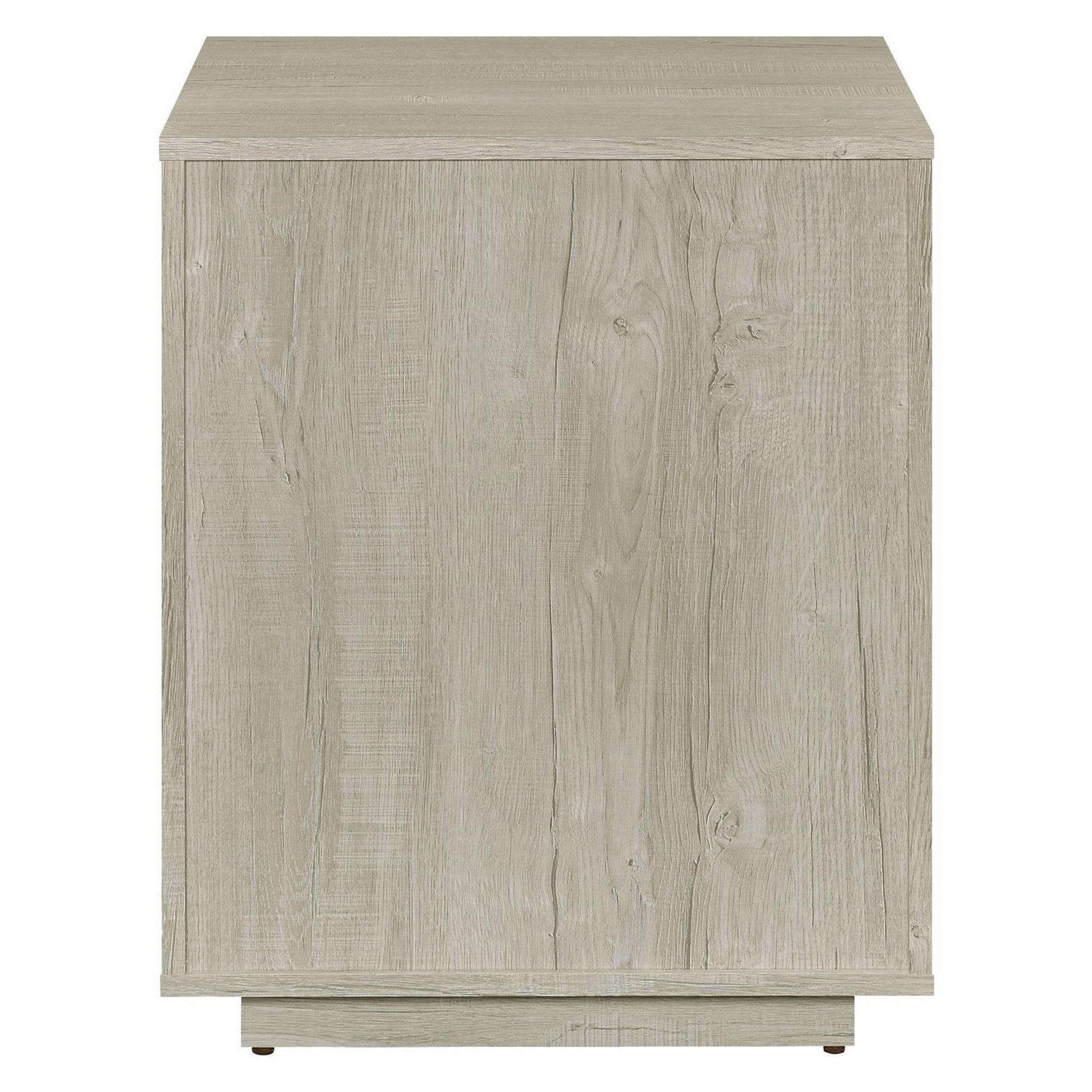 Loomis 3-drawer Square File Cabinet Whitewashed Grey 805882