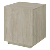 Loomis 3-drawer Square File Cabinet Whitewashed Grey 805882