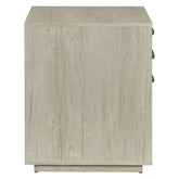 Loomis 3-drawer Square File Cabinet Whitewashed Grey 805882