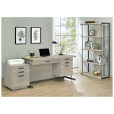 Loomis 3-drawer Square File Cabinet Whitewashed Grey 805882