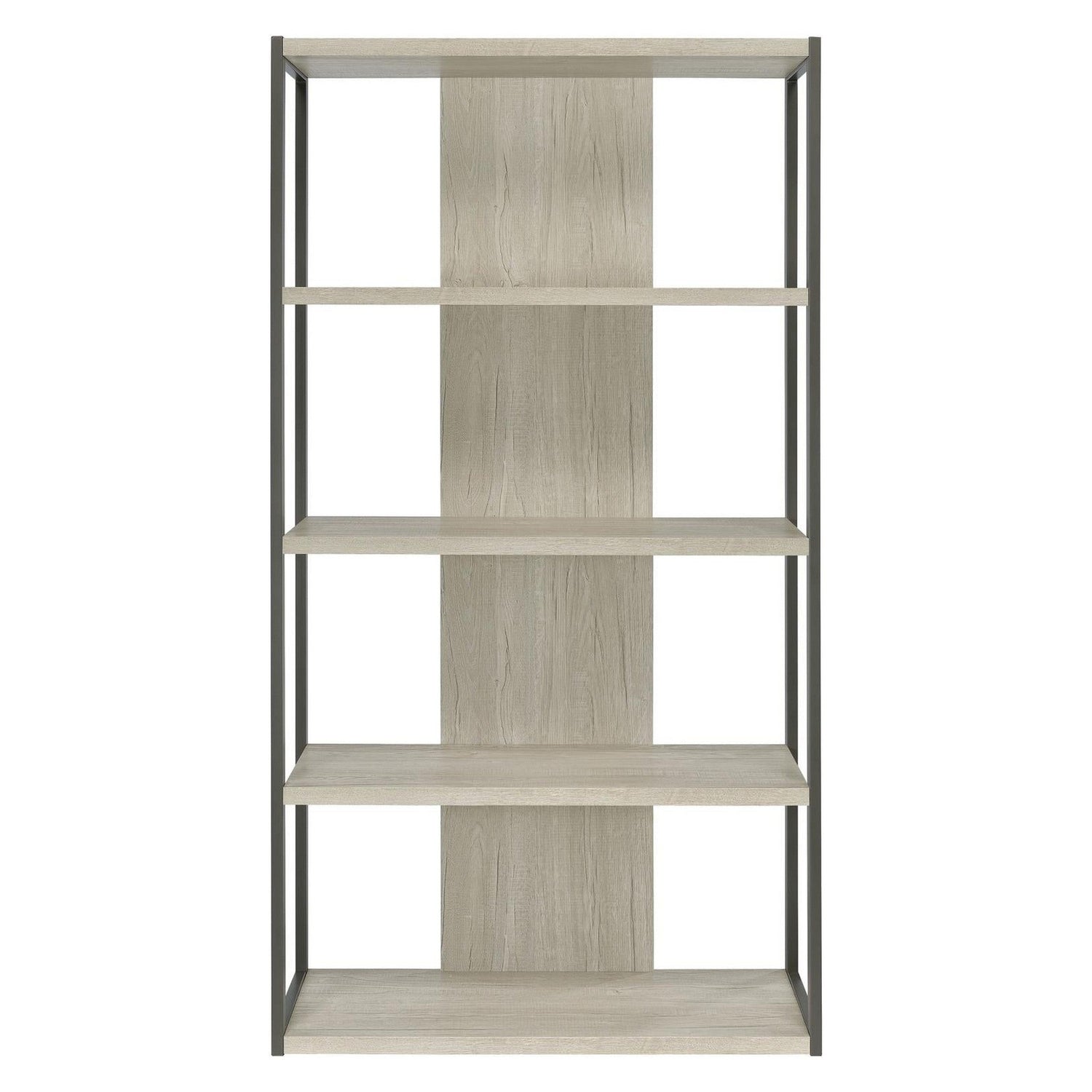 Loomis 4-shelf Bookcase Whitewashed Grey 805883