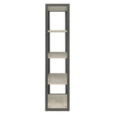 Loomis 4-shelf Bookcase Whitewashed Grey 805883