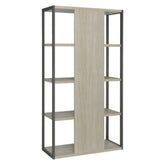 Loomis 4-shelf Bookcase Whitewashed Grey 805883