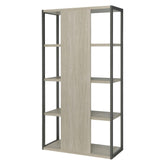 Loomis 4-shelf Bookcase Whitewashed Grey 805883