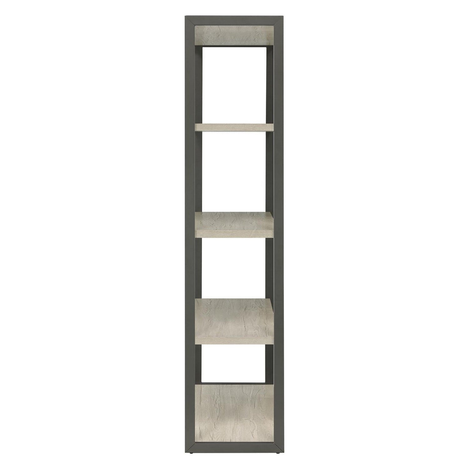 Loomis 4-shelf Bookcase Whitewashed Grey 805883