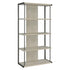 Loomis 4-shelf Bookcase Whitewashed Grey 805884