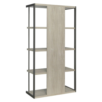 Loomis 4-shelf Bookcase Whitewashed Grey 805884