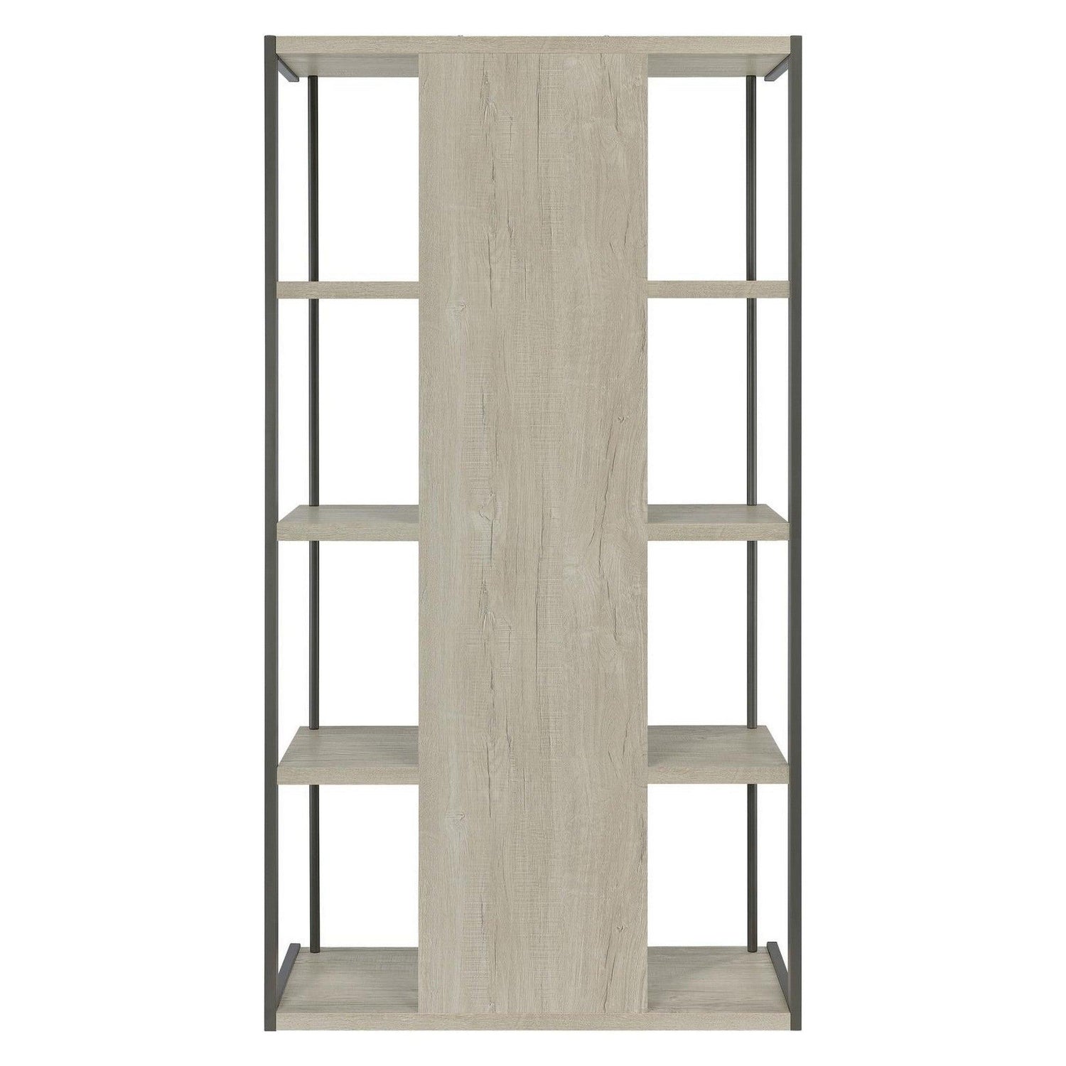 Loomis 4-shelf Bookcase Whitewashed Grey 805884