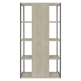 Loomis 4-shelf Bookcase Whitewashed Grey 805884