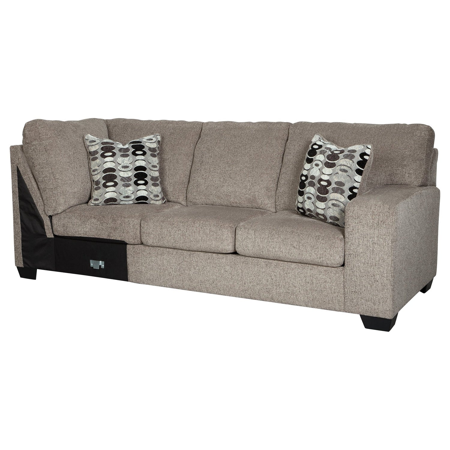 Ballinasloe 3-Piece Sectional with Ottoman Ash-80702U1