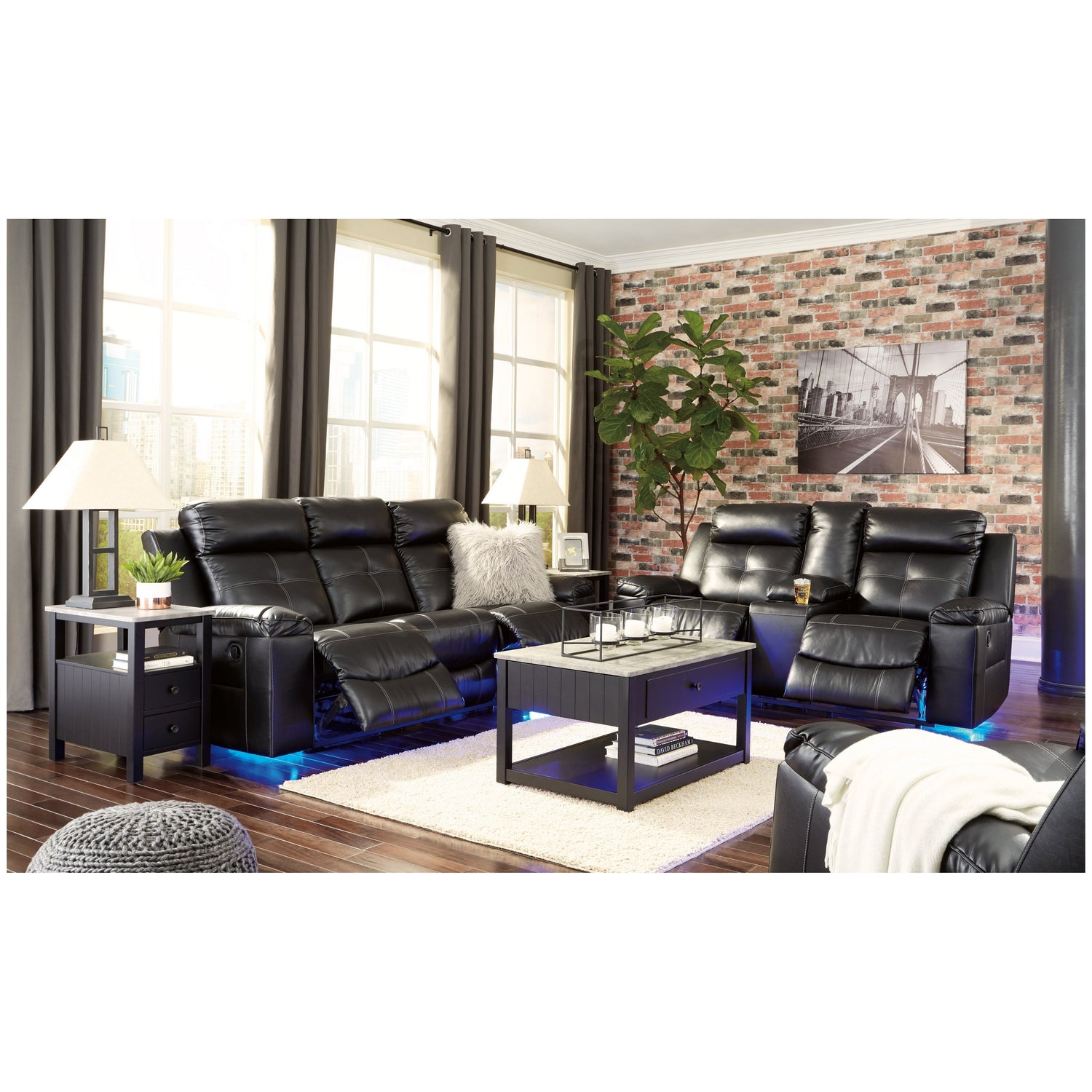 Kempten Reclining Sofa Ash-8210588