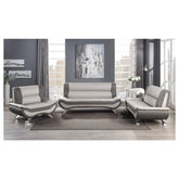 SOFA, BEIGE & GRAY PU 8219BEG-3