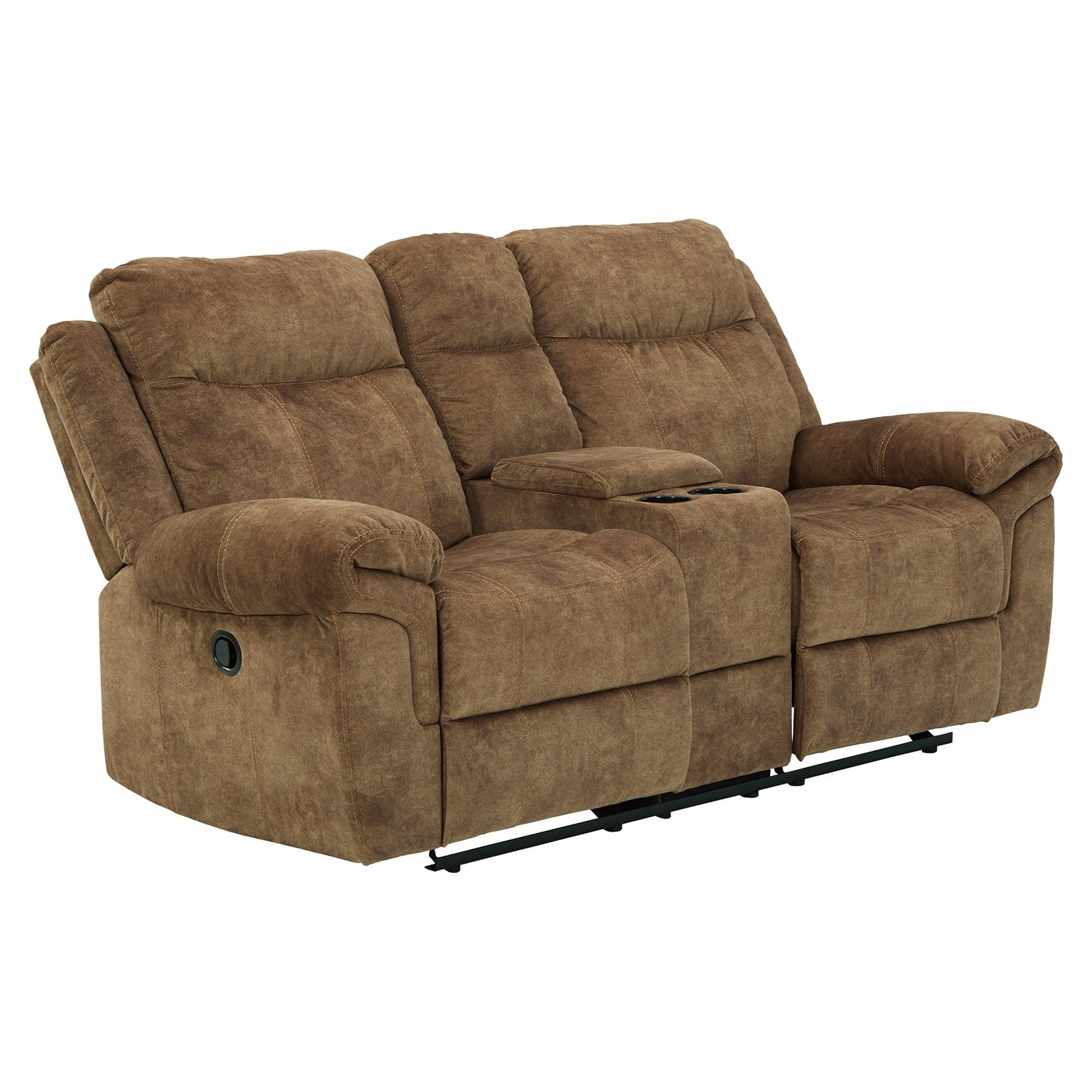 Huddle-Up Glider Reclining Loveseat with Console Ash-8230494