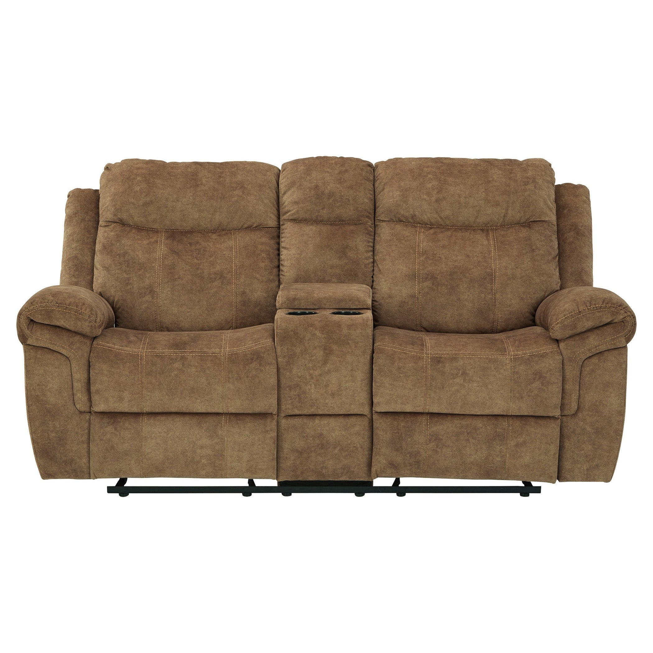 Huddle-Up Glider Reclining Loveseat with Console Ash-8230494