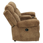 Huddle-Up Glider Reclining Loveseat with Console Ash-8230494