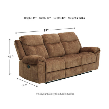 Huddle-Up Reclining Sofa with Drop Down Table Ash-8230489