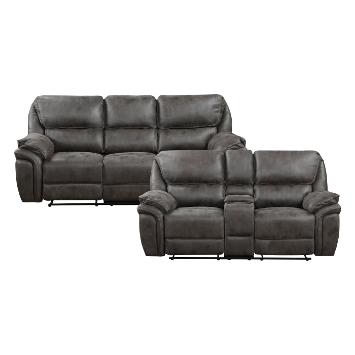 Homelegance Proctor 2pc Set: Sofa, Love