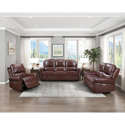 Homelegance Power Double Reclining Sofa with Power Headrests