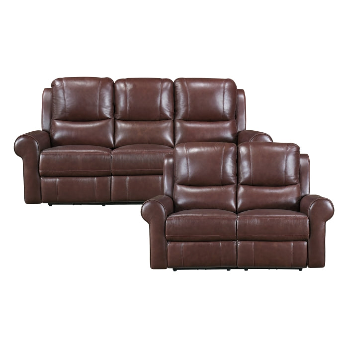 Homelegance 2pc Set: Sofa, Love (Power)