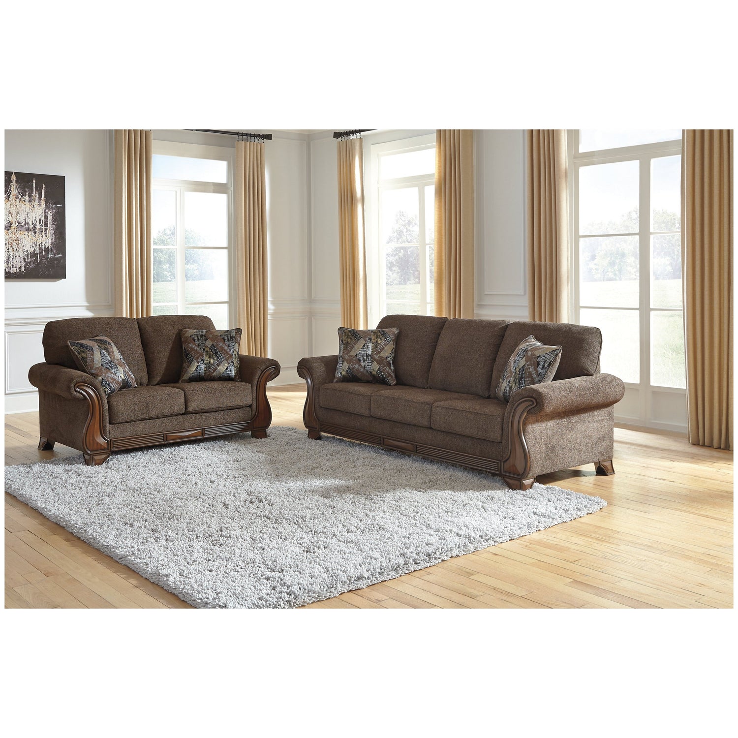 Miltonwood Sofa and Loveseat Ash-85506U1