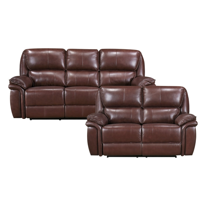 Homelegance 2pc Set: Sofa, Love