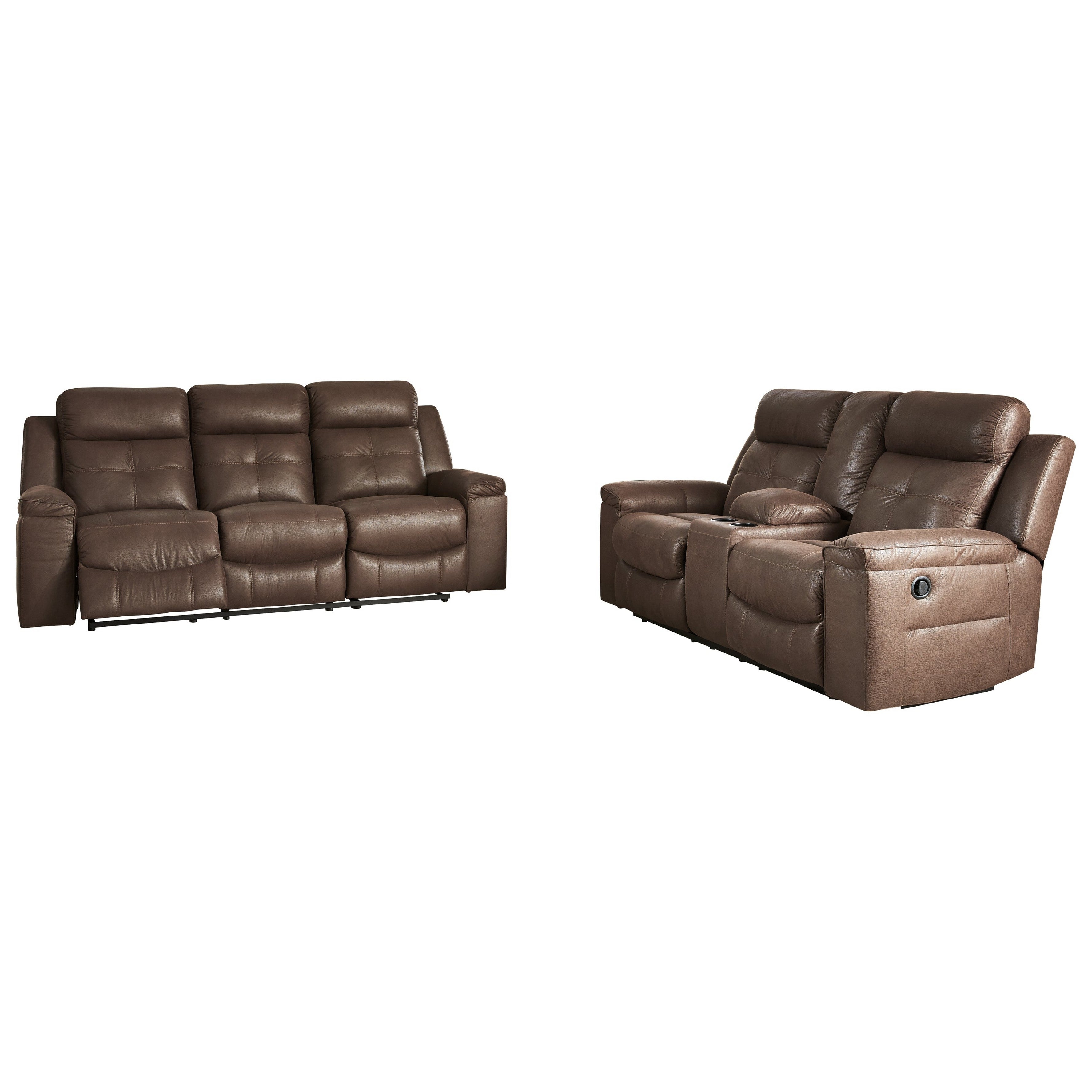 Jesolo Power Reclining Sofa and Loveseat Ash-86704U2