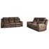 Jesolo Power Reclining Sofa and Loveseat Ash-86704U2