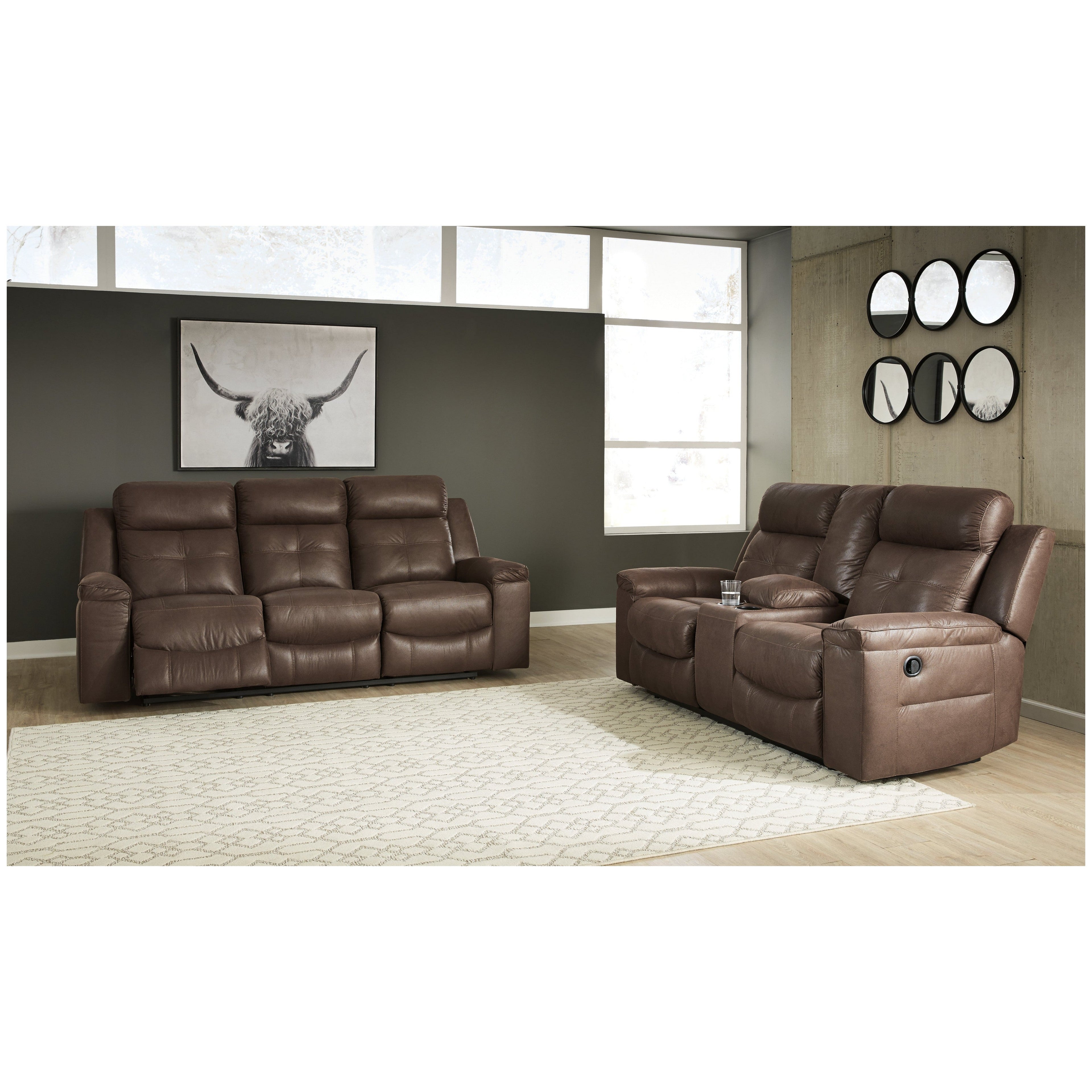 Jesolo Power Reclining Sofa and Loveseat Ash-86704U2