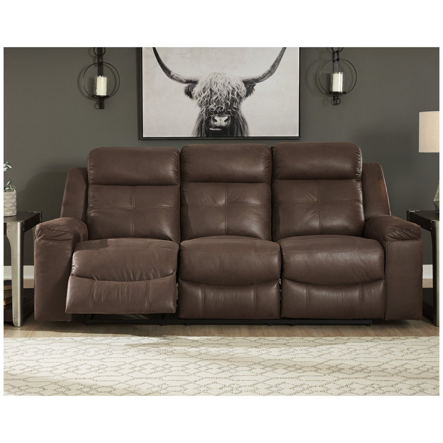 Jesolo Power Reclining Sofa and Loveseat Ash-86704U2