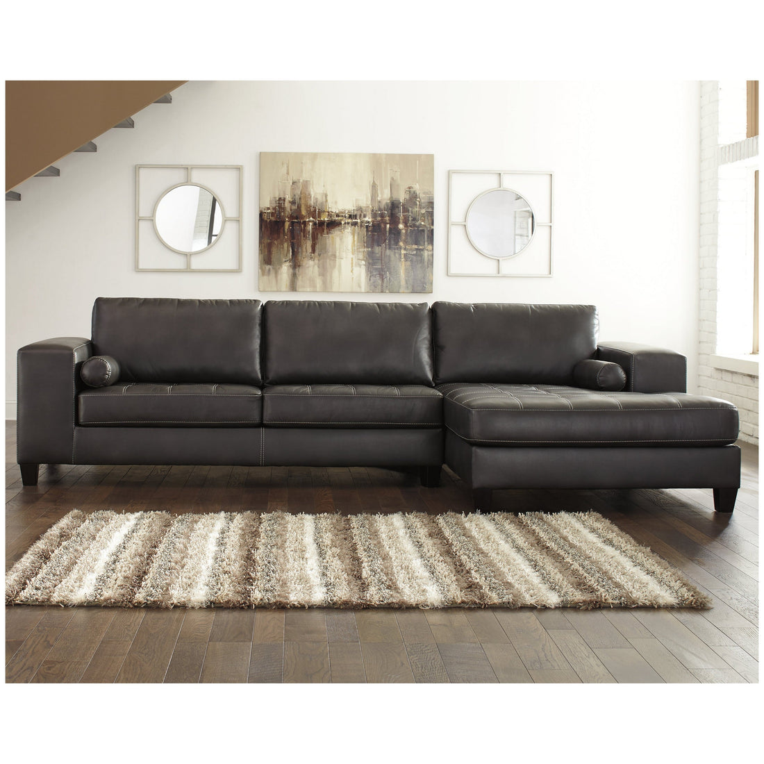 Nokomis 2-Piece Sectional with Chaise Ash-87721S2