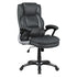 Nerris Adjustable Height Office Chair with Padded Arm Grey and Black 881183