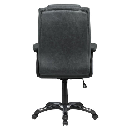 Nerris Adjustable Height Office Chair with Padded Arm Grey and Black 881183