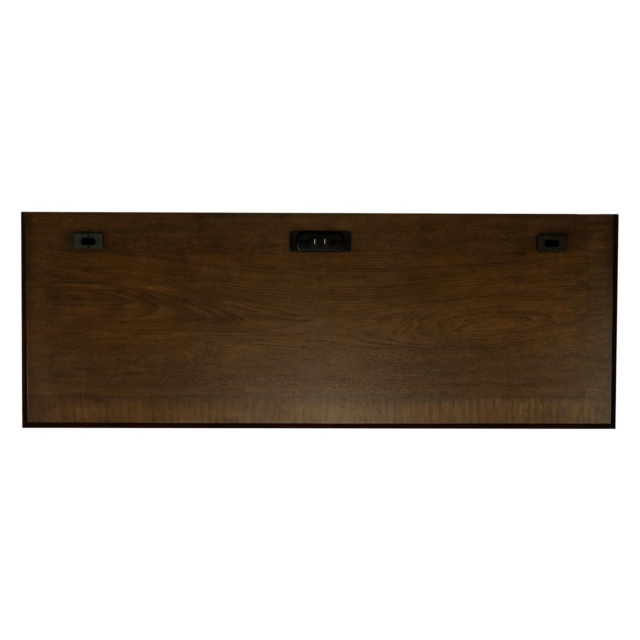 Hartshill Credenza with Power Outlet Burnished Oak 881282