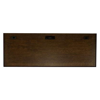 Hartshill Credenza with Power Outlet Burnished Oak 881282