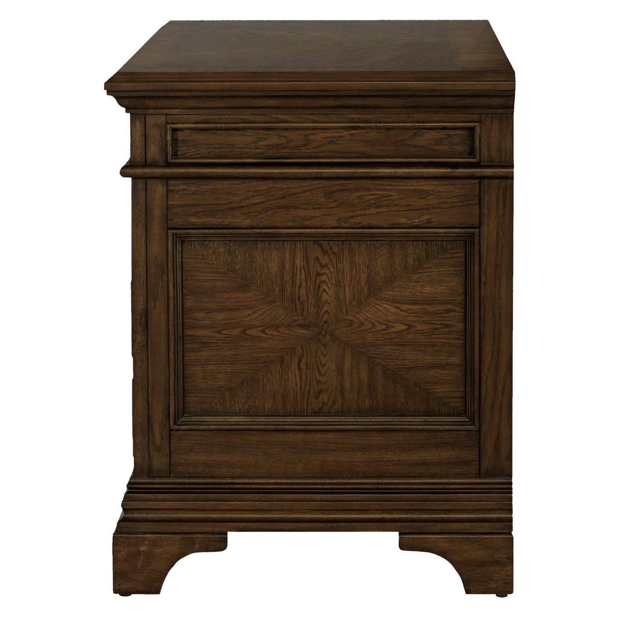 Hartshill 5-drawer File Cabinet Burnished Oak 881284