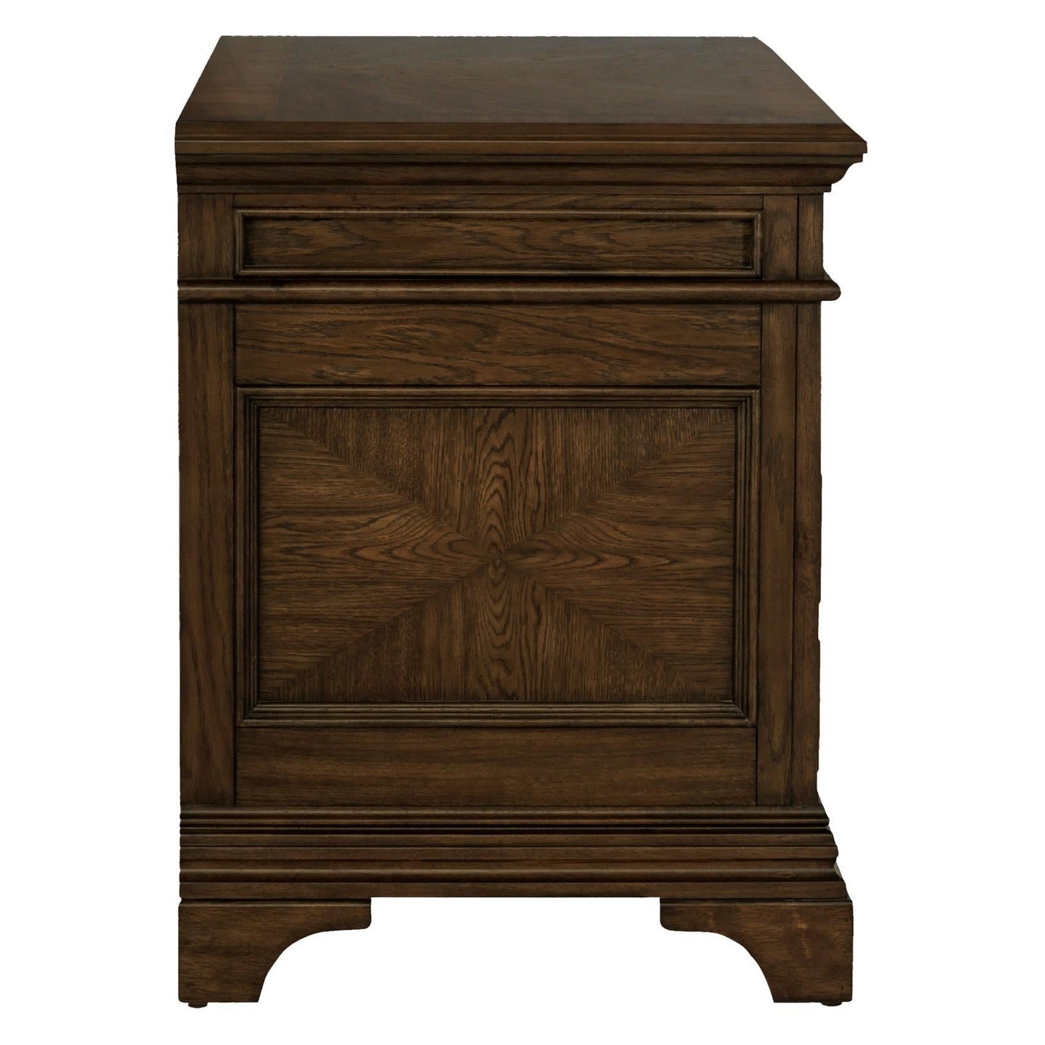 Hartshill 5-drawer File Cabinet Burnished Oak 881284