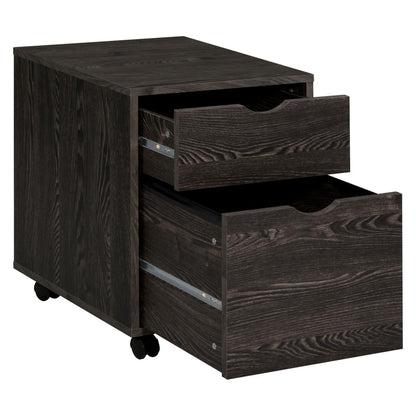 Noorvik 2-drawer Mobile File Cabinet Dark Oak 881572