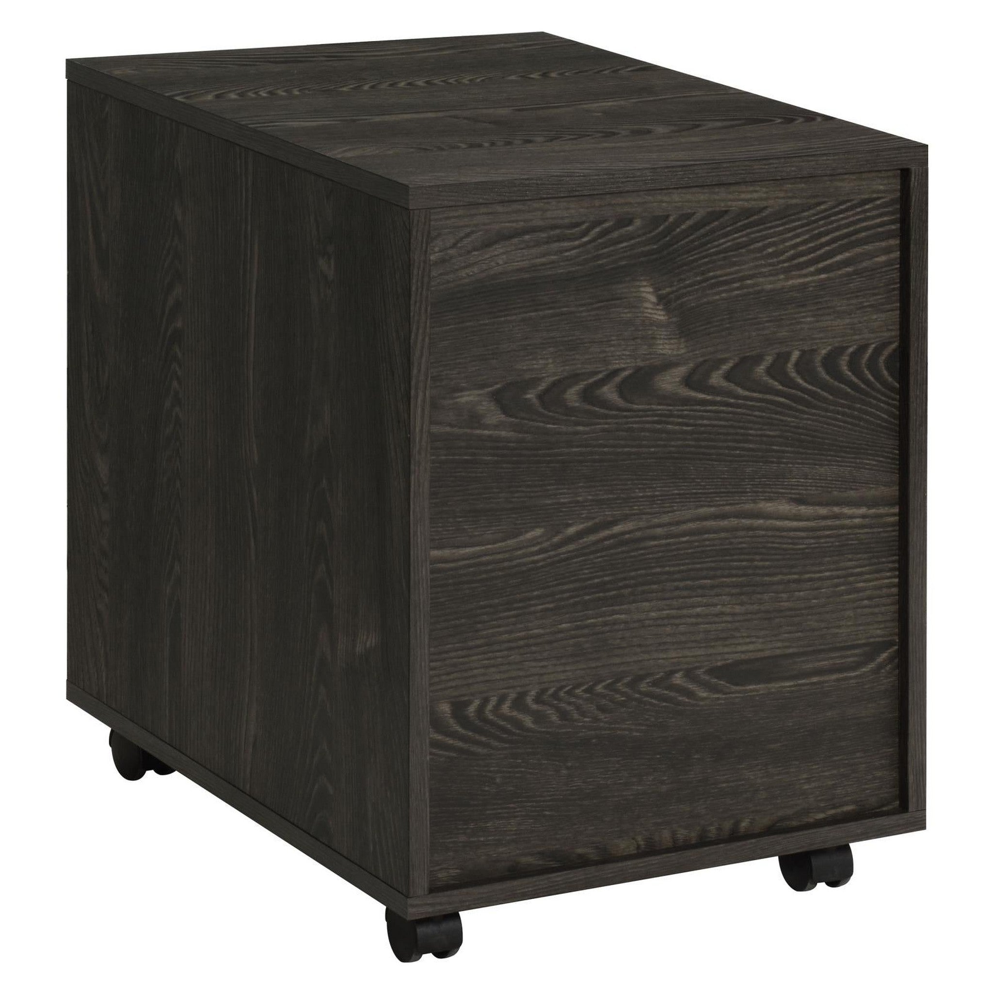 Noorvik 2-drawer Mobile File Cabinet Dark Oak 881572