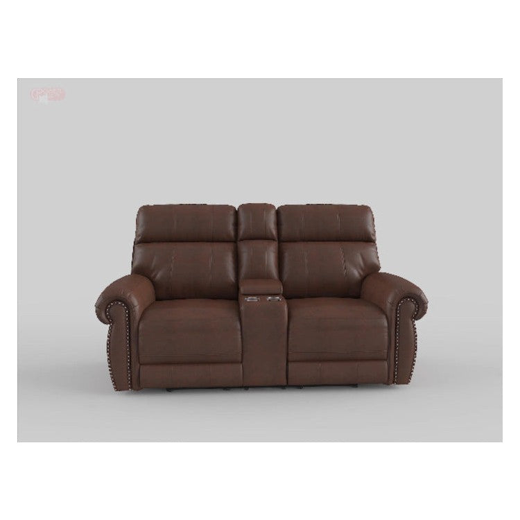 2pc Set: Sofa, Love 9488BR*2PW