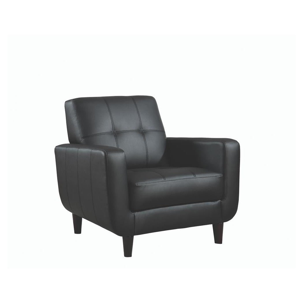 Aaron Padded Seat Accent Chair Black 900204