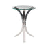 Emmett Round Accent Table Clear 900490