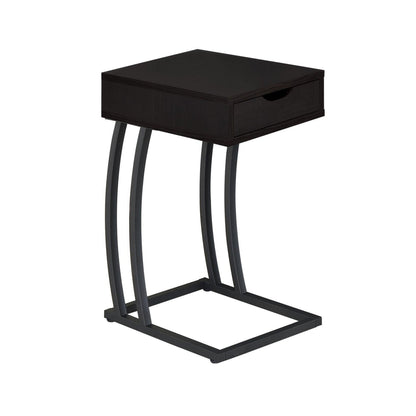 Troy Accent Table with Power Outlet Cappuccino 900578