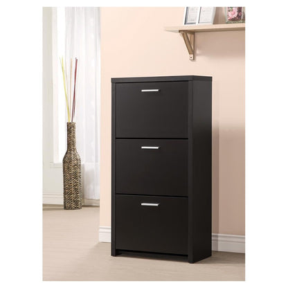 Vivian 3-drawer Shoe Cabinet Black 900604