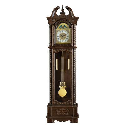 Cedric Grandfather Clock with Chime Golden Brown 900721