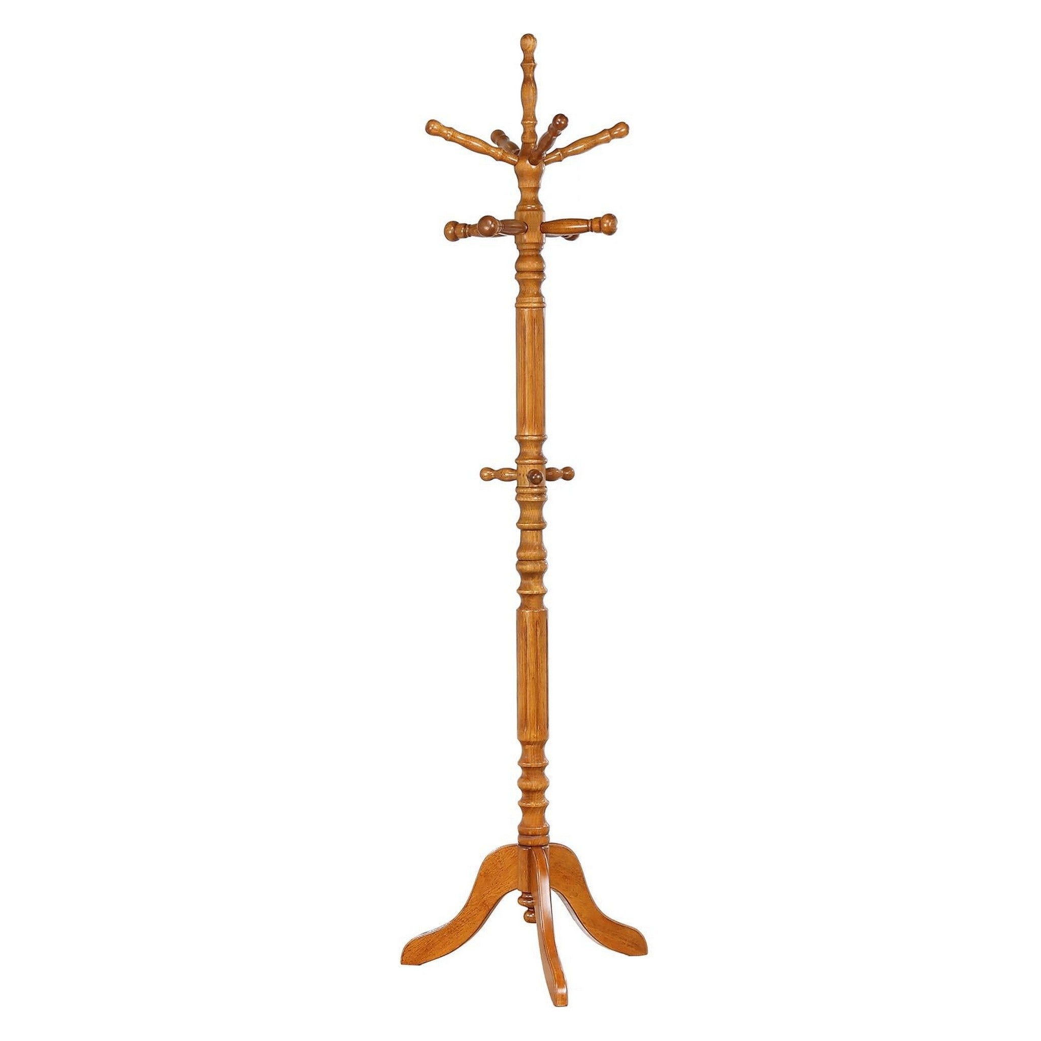 Achelle Coat Rack with 11 Hooks Golden Brown 900759