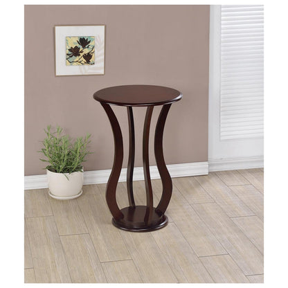 Elton Round Top Accent Table Cherry 900934