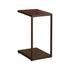 Jose Rectangular Accent Table with Bottom Shelf Brown 901007