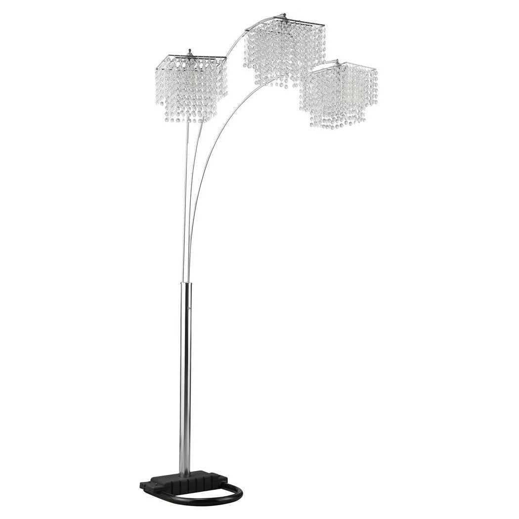 Miriam Crystal Drop Shade Floor Lamp Chrome 901484