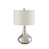 Junko Drum Shade Table Lamp Chrome and White 901525