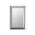 Pinciotti Rectangular Beveled Wall Mirror Silver 901783